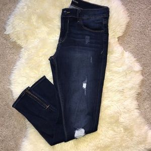 👖Distressed Jeans with ankle zippers - Express